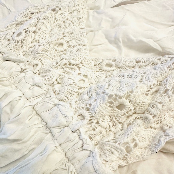 Saved by the Dress MAXI DRESS WITH OPEN BACK AND FRAYED HEM Womens Medium - Picture 8 of 11